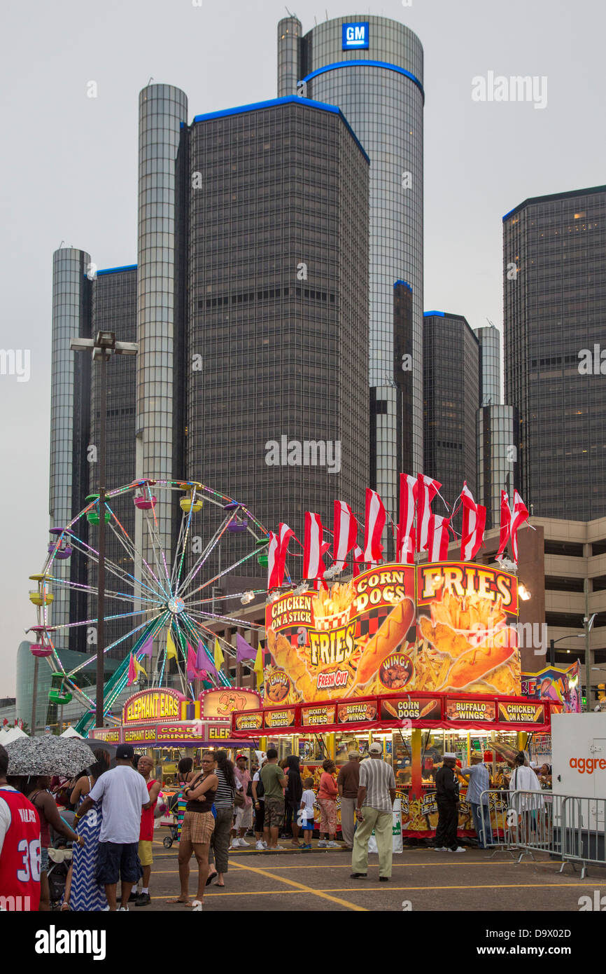 Detroit River Tage Festival Stockfoto