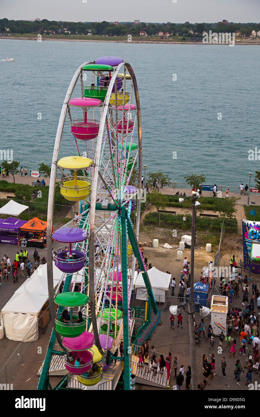 Detroit River Tage Festival Stockfoto