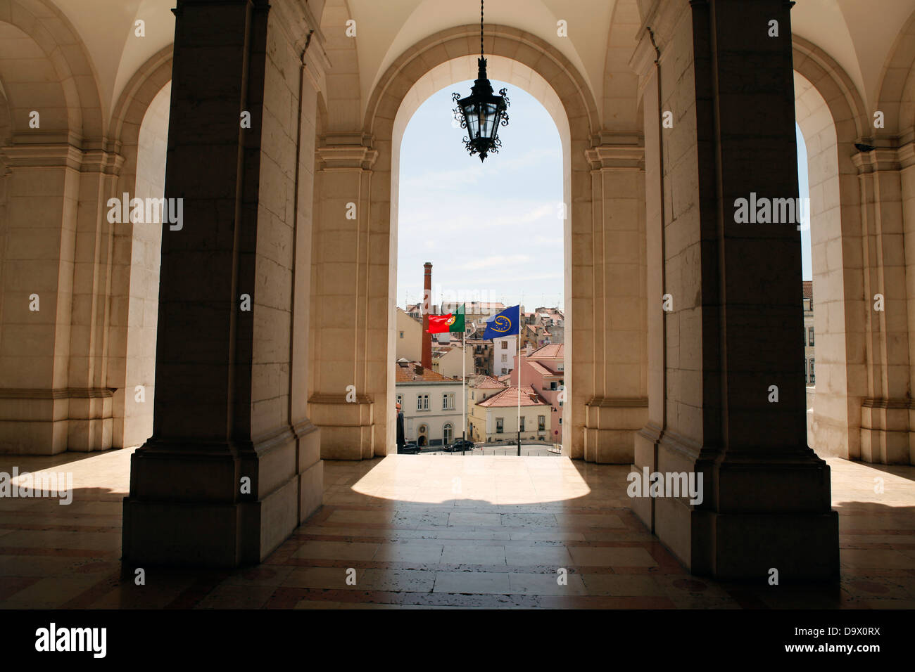 Montage Republik Lissabon Portugal Europa Stockfoto