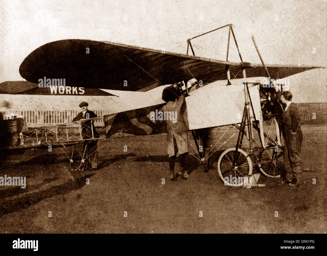 Bleriot-Eindecker Parasol frühen 1900er Jahren Stockfoto