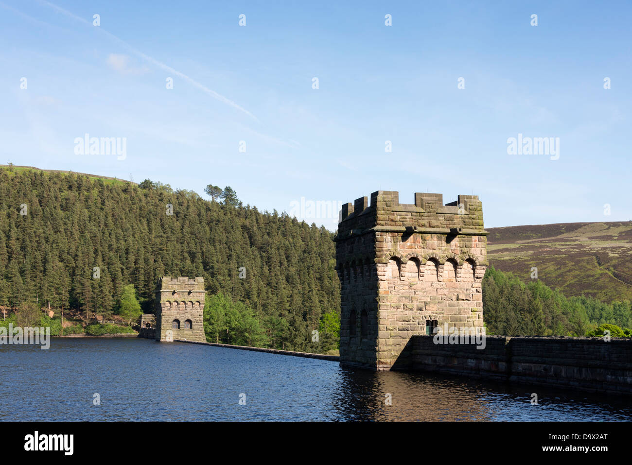 Howden-Reservoir, obere Derwent Valley, Peak District National Park, South Yorkshire und Derbyshire, England. Stockfoto