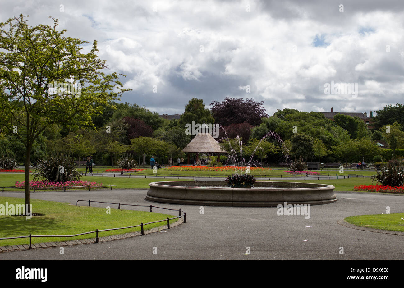 Brunnen am St. Stephens Green, Dublin, Irland. Stockfoto