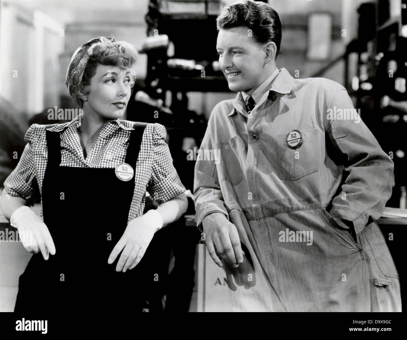 SWING SHIFT MAISIE 1943 MGM Film mit Ann Sothern und James Craig Stockfoto