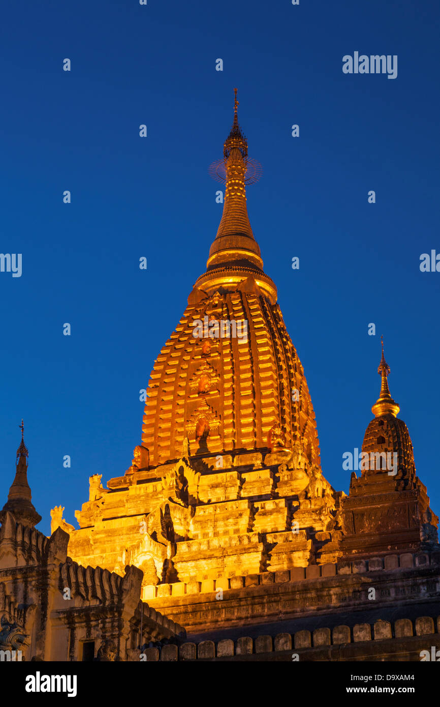 Myanmar, Bagan, Ananda Tempel Stockfoto