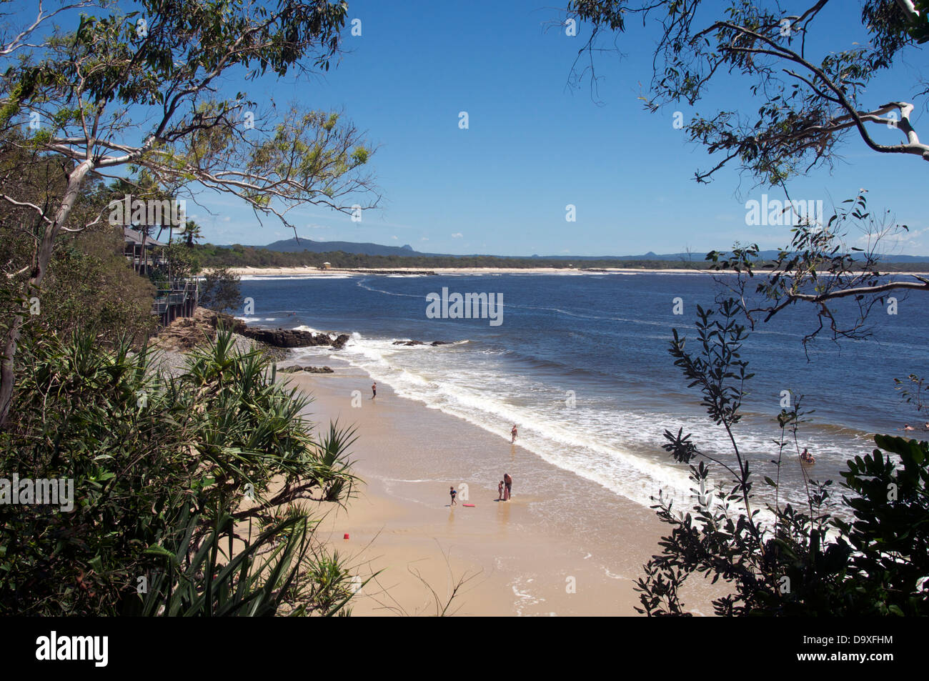 Kleine Bucht Strand Noosa Sunshine Coast-Queensland-Australien Stockfoto