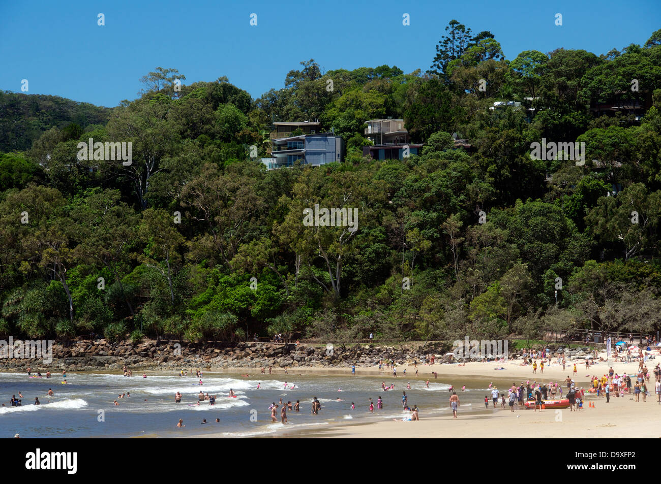 Noosa Beach Sunshine Coast Queensland Australien Stockfoto