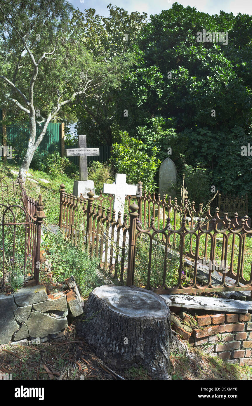 dh Bolton Street Memorial Park WELLINGTON NEW ZEALAND viktorianischen Kolonialstil Friedhof Grabsteine Stockfoto