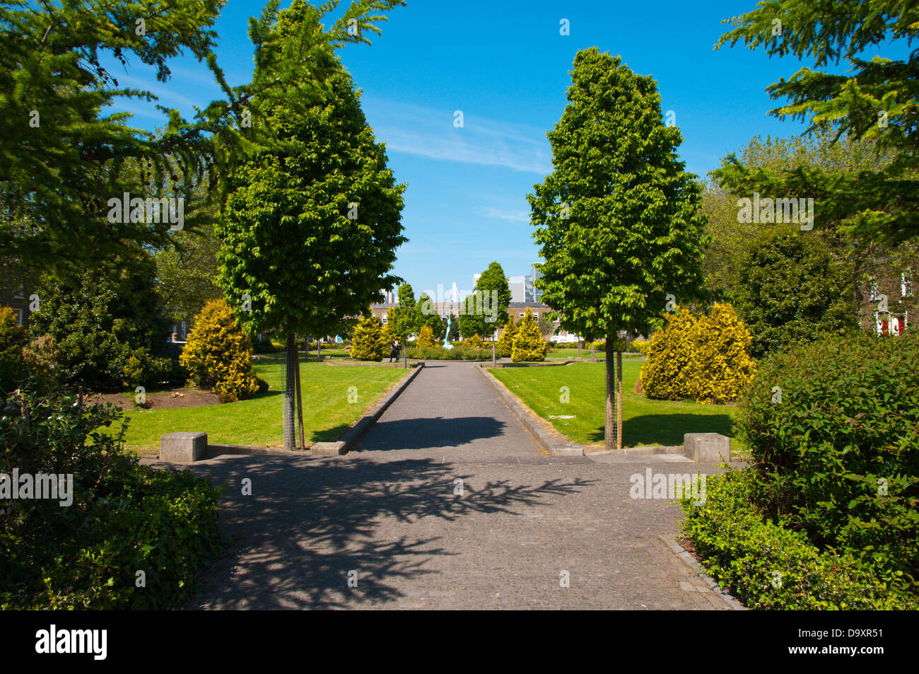 Pearse Square Park Docklands Bereich Dublin Irland Mitteleuropa Stockfoto