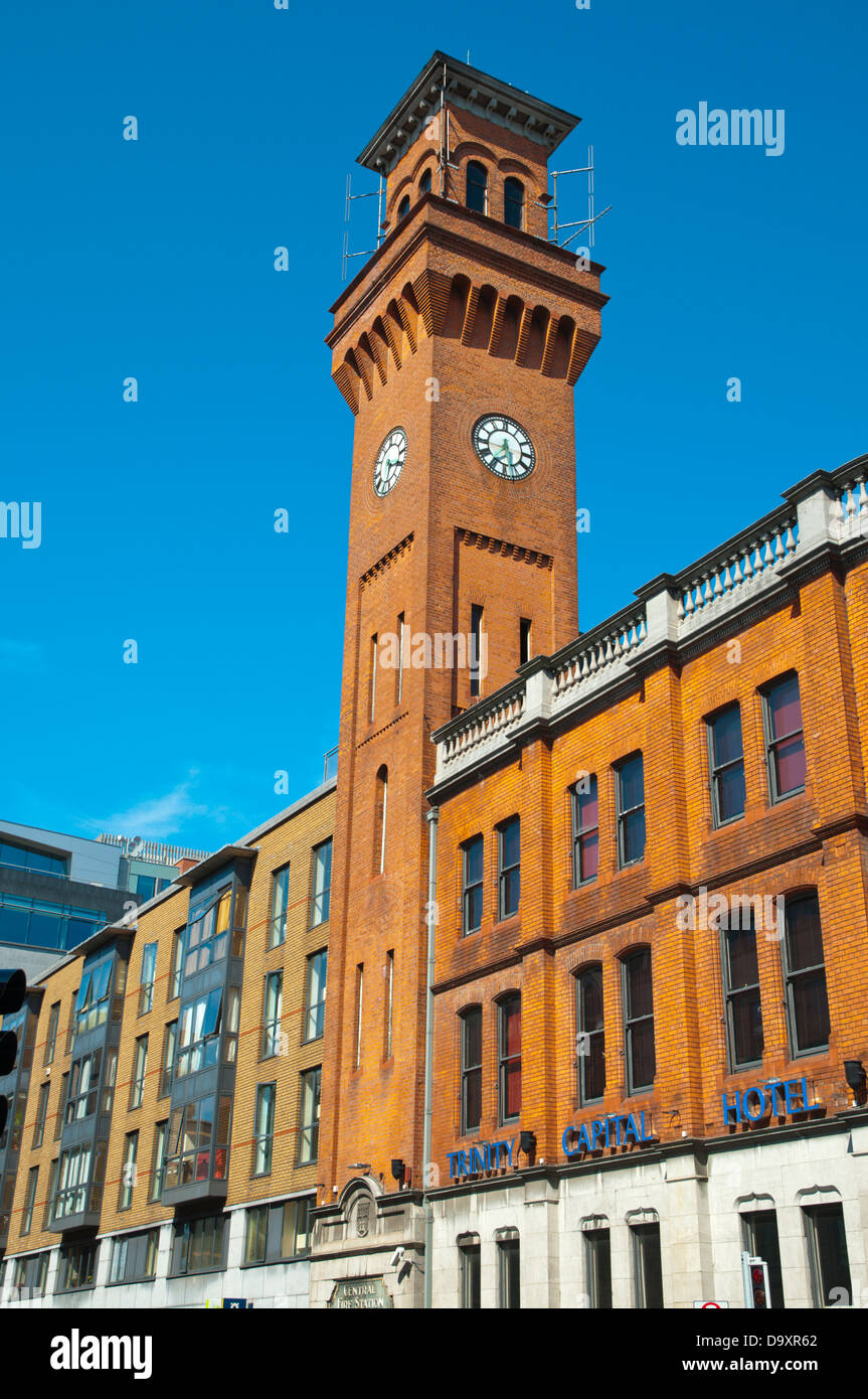 Fire Station Tower (1907) Docklands ehemaligen Hafen Bereich Dublin Irland Mitteleuropa Stockfoto