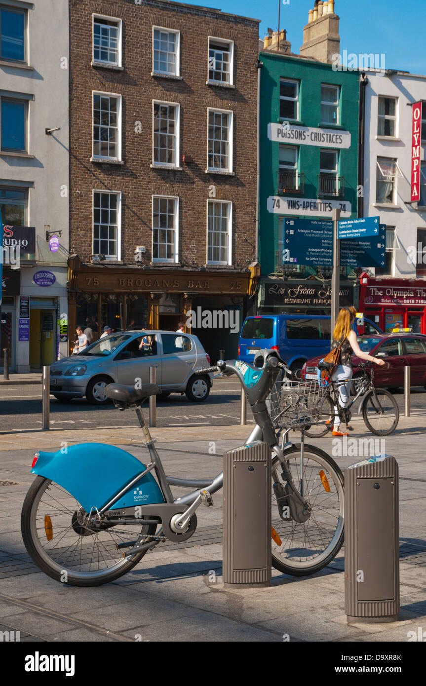Dublinbikes Fahrrad Vermietung Schema zeigen Mitteleuropa Dublin Irland Stockfoto