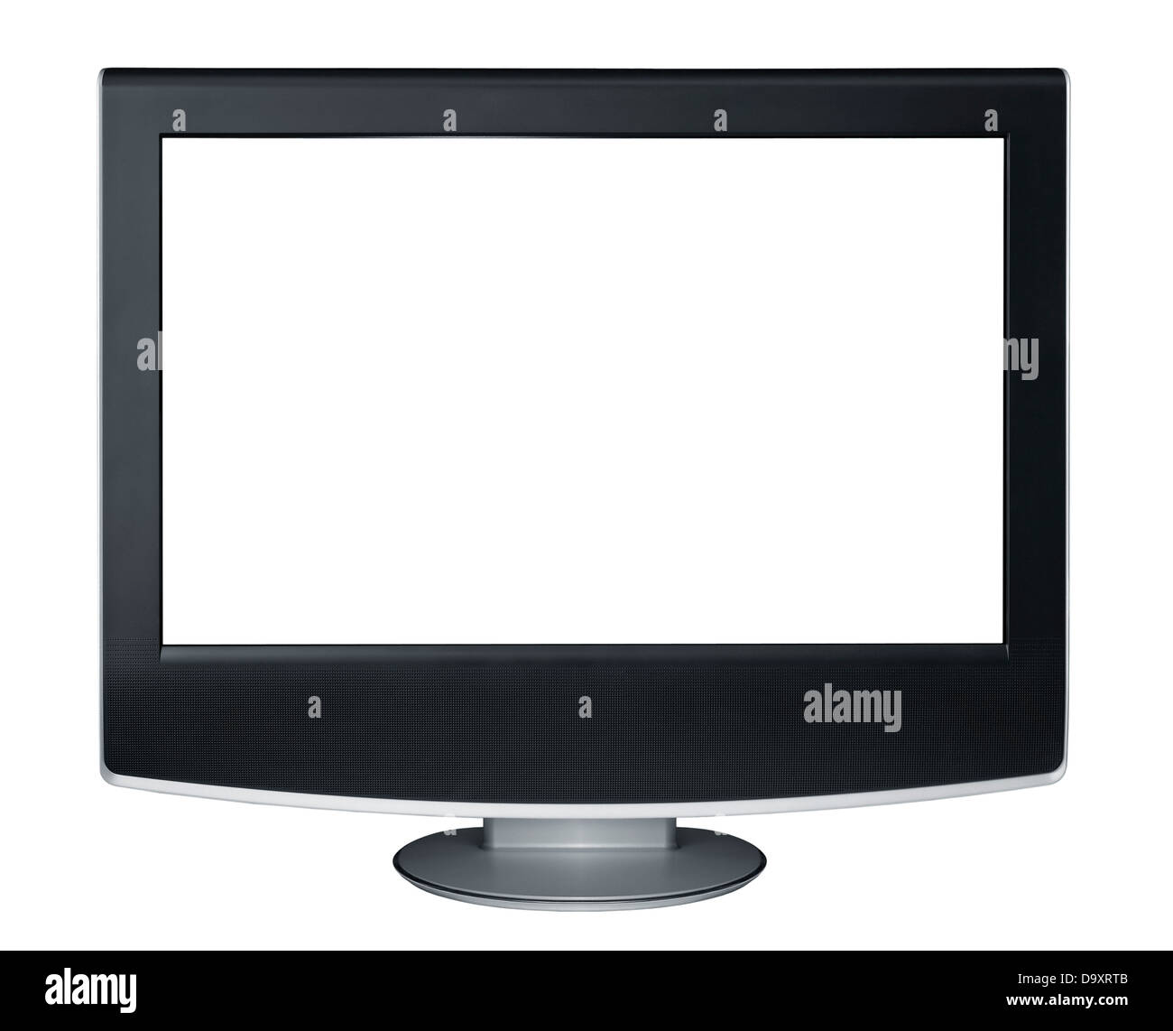 TV isoliert auf weiss Stockfoto