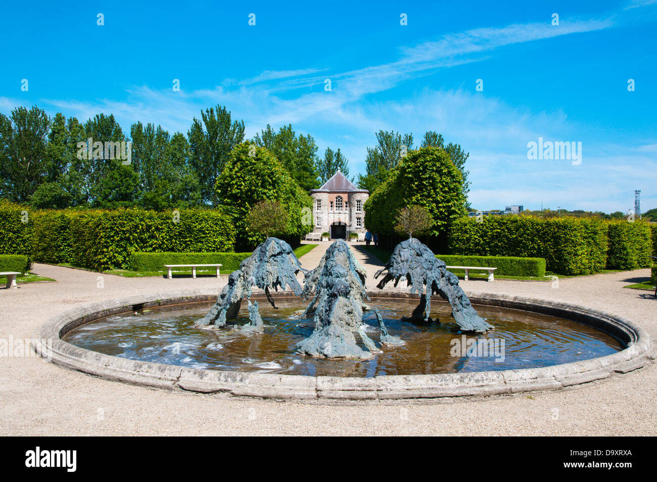 17. Jahrhundert Kilmainham Krankenhaus formale Gärten Dublin Irland Europa Stockfoto