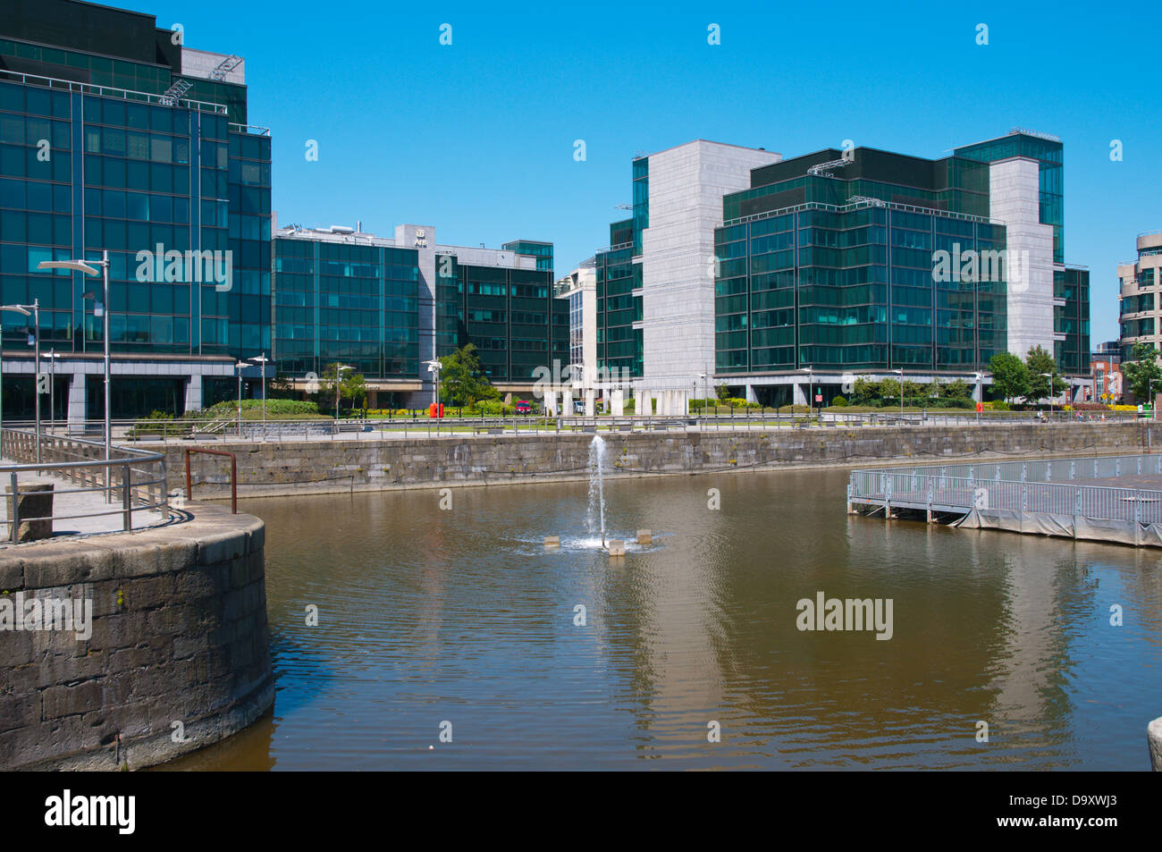 La Touche Haus Bürogebäude von Georges Dock in Docklands ehemaligen Hafengebiet Dublin Irland Europa Stockfoto