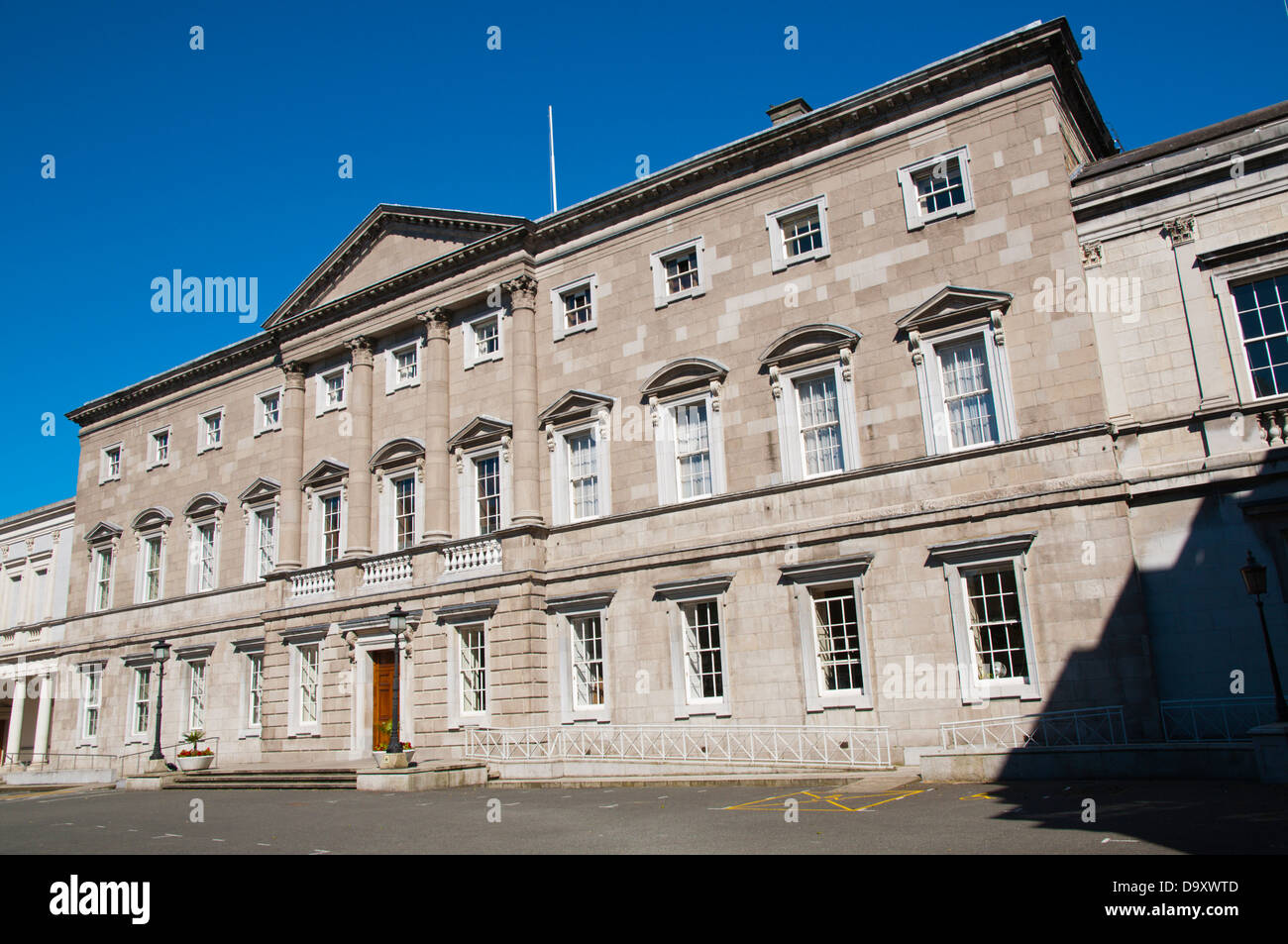 Leinster House (1745) georgianischen Gebäude mit nationalen Parlament Kildare Street Dublin Irland Mitteleuropa Stockfoto