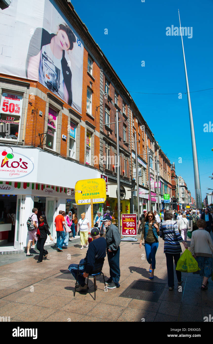 Henry Street Fußgängerzone feiern Straße Mitteleuropa der Dublin-Irland Stockfoto