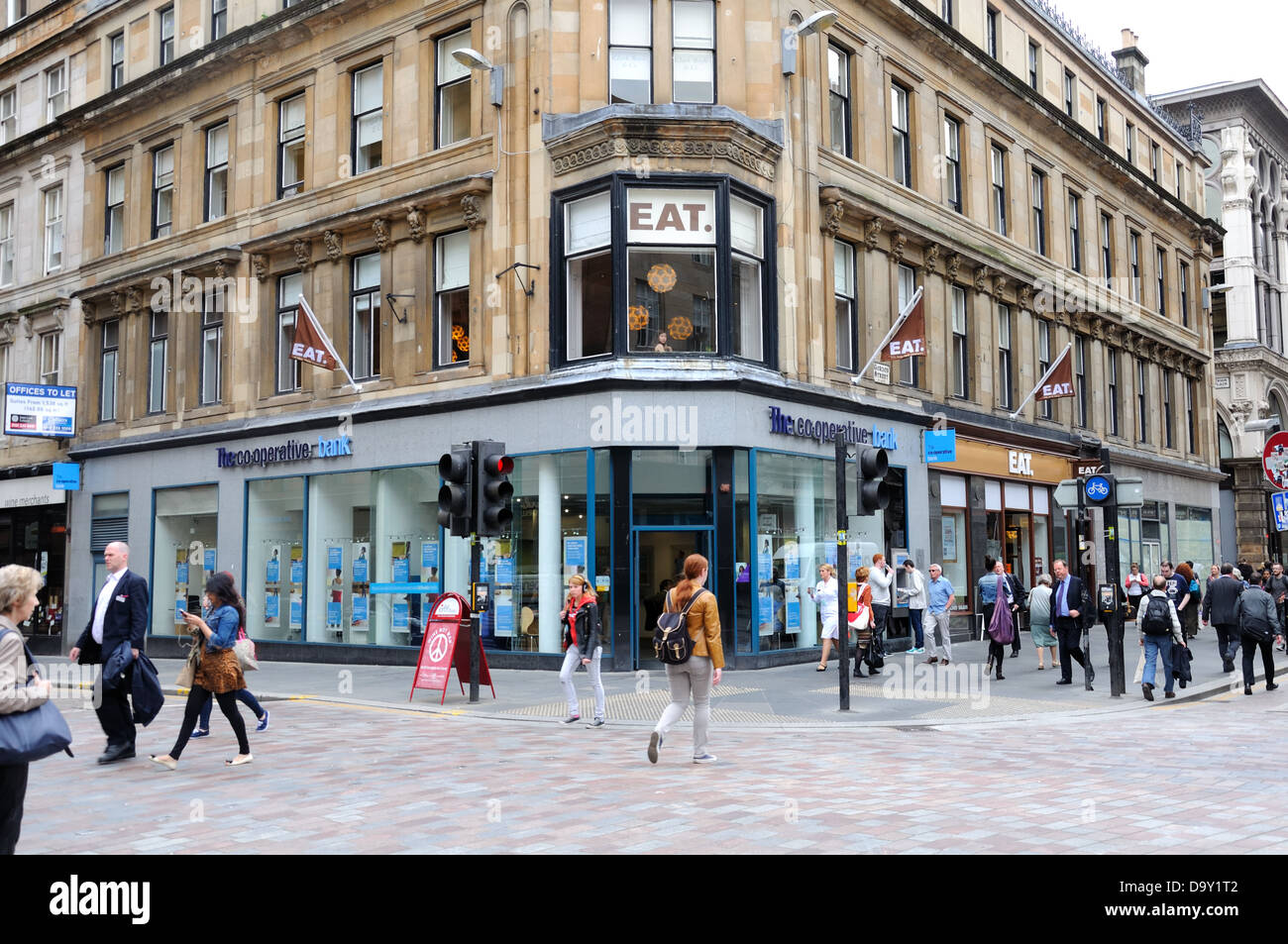 Gordon Street Mitchell Street im Stadtzentrum von Glasgow Stockfoto