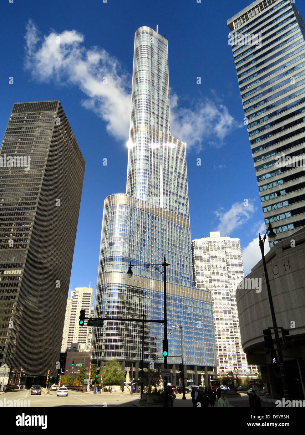 Trump international Hotel in Chicago Illinois und Turm Stockfoto