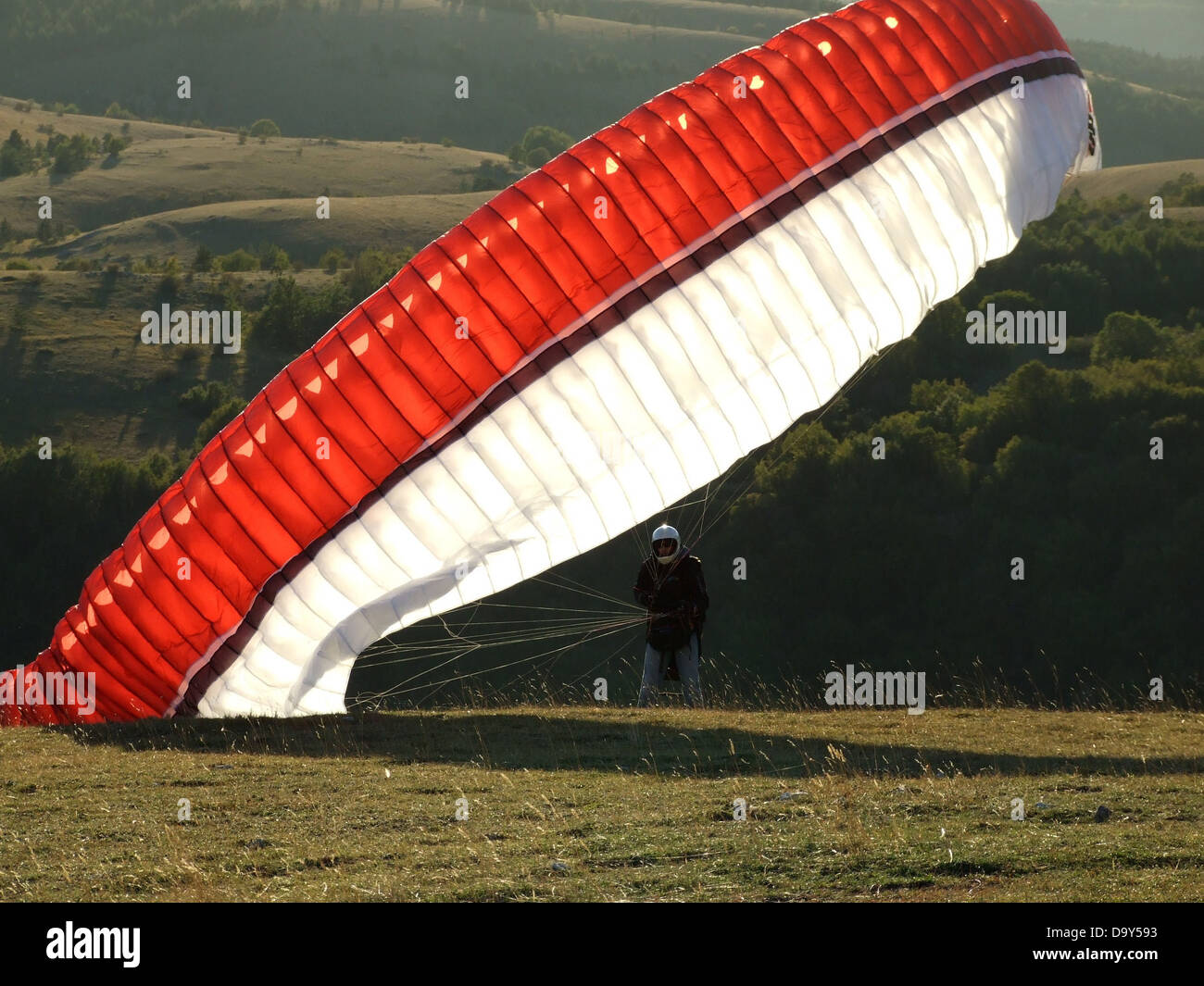 Fallschirm Paragliding extreme Sport Sport wind Stockfoto
