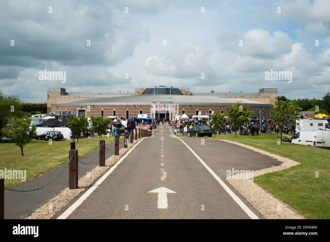Die Vintage Motorcycle Club Banbury laufen, die Heritage Motor Centre in Gaydon, Warwickshire, England, UK. Stockfoto