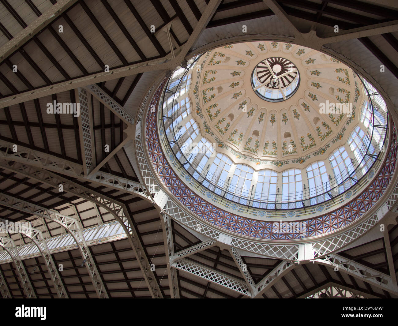 Innere des historischen Zentralmarkt von Valencia 3 Stockfoto