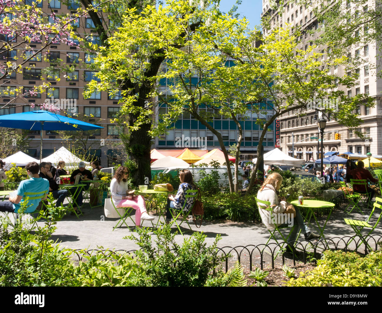 Union Square Park, öffentlicher Raum, NYC Stockfoto