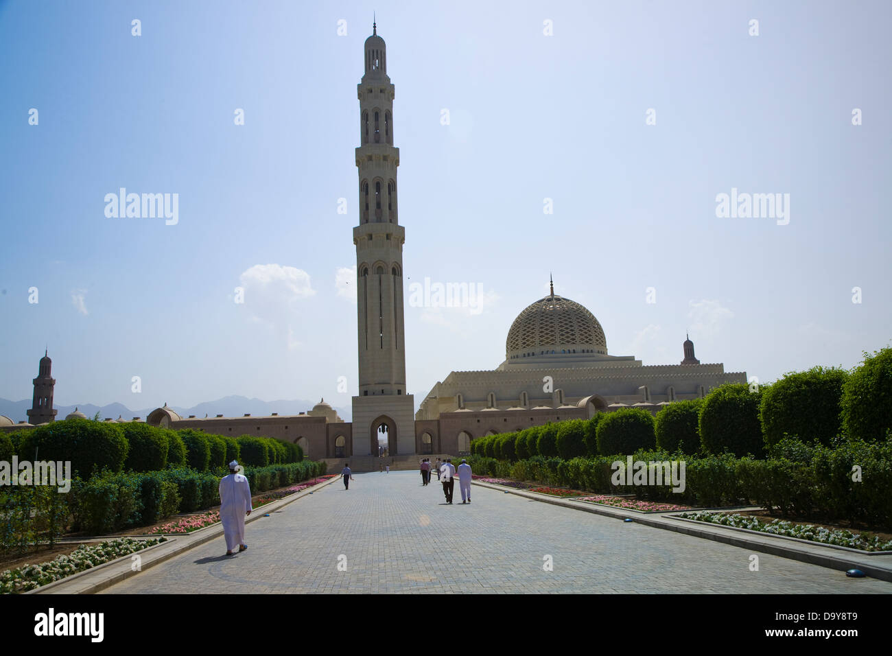 Ghala & Al-Ghubrah, im Volksmund bekannt als die große Moschee, Muscat, Oman. Stockfoto
