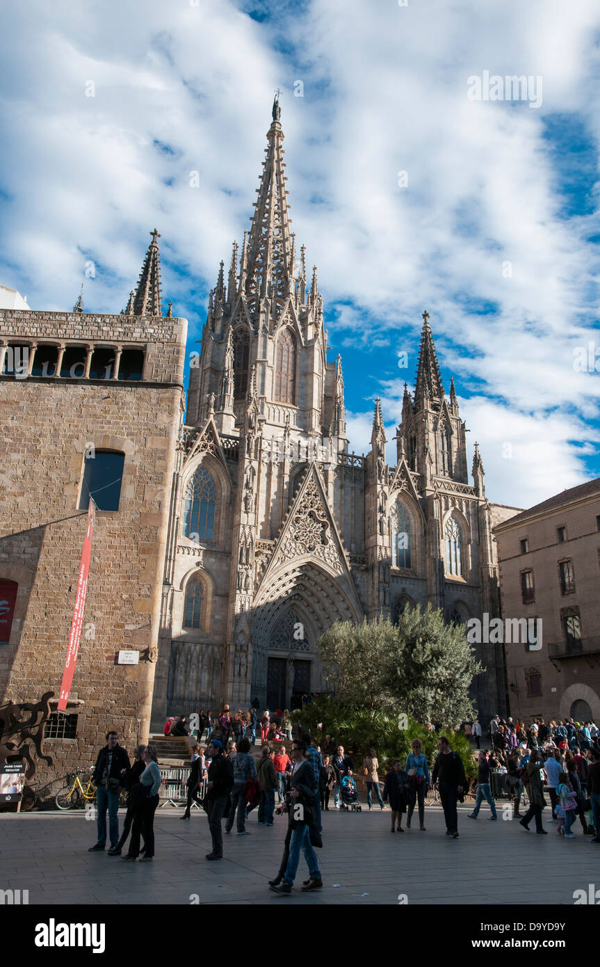 La Catedral del Mar in Barcelona am Tag 29.03.2013 Stockfoto