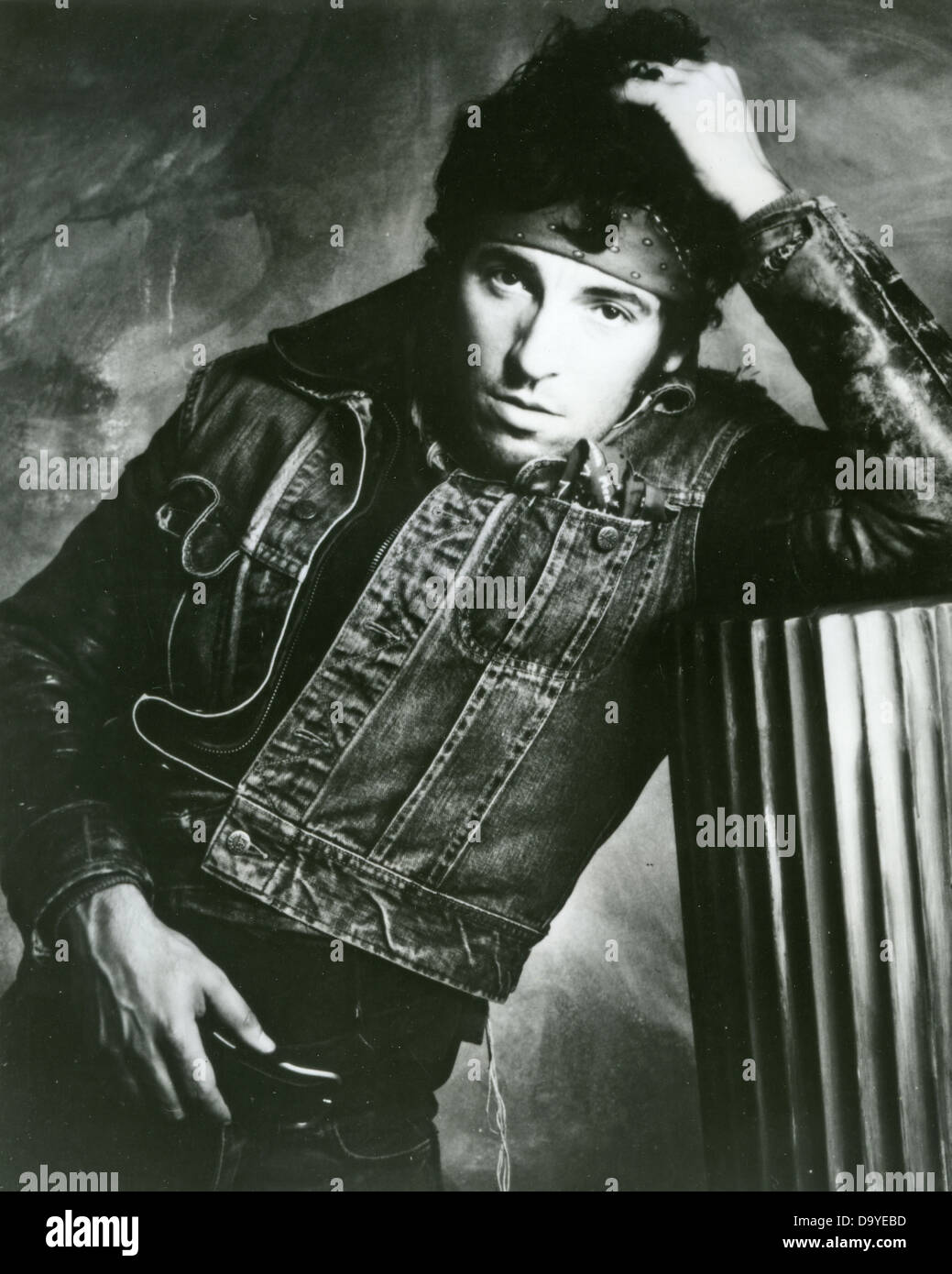 BRUCE SPRINGSTEEN Promo-Foto von US-Rockmusiker über 1972 Stockfoto