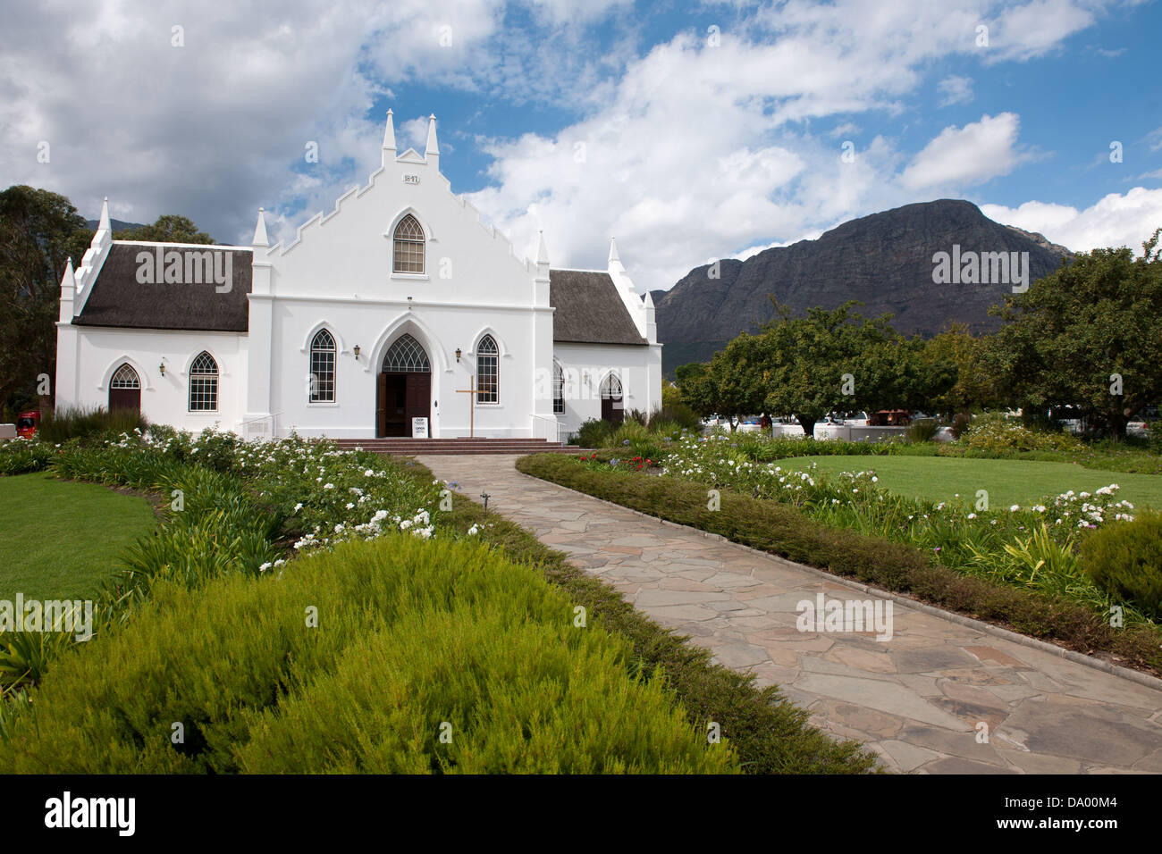 Niederländisch-Reformierte Kirche, Franschhoek, Südafrika Stockfoto