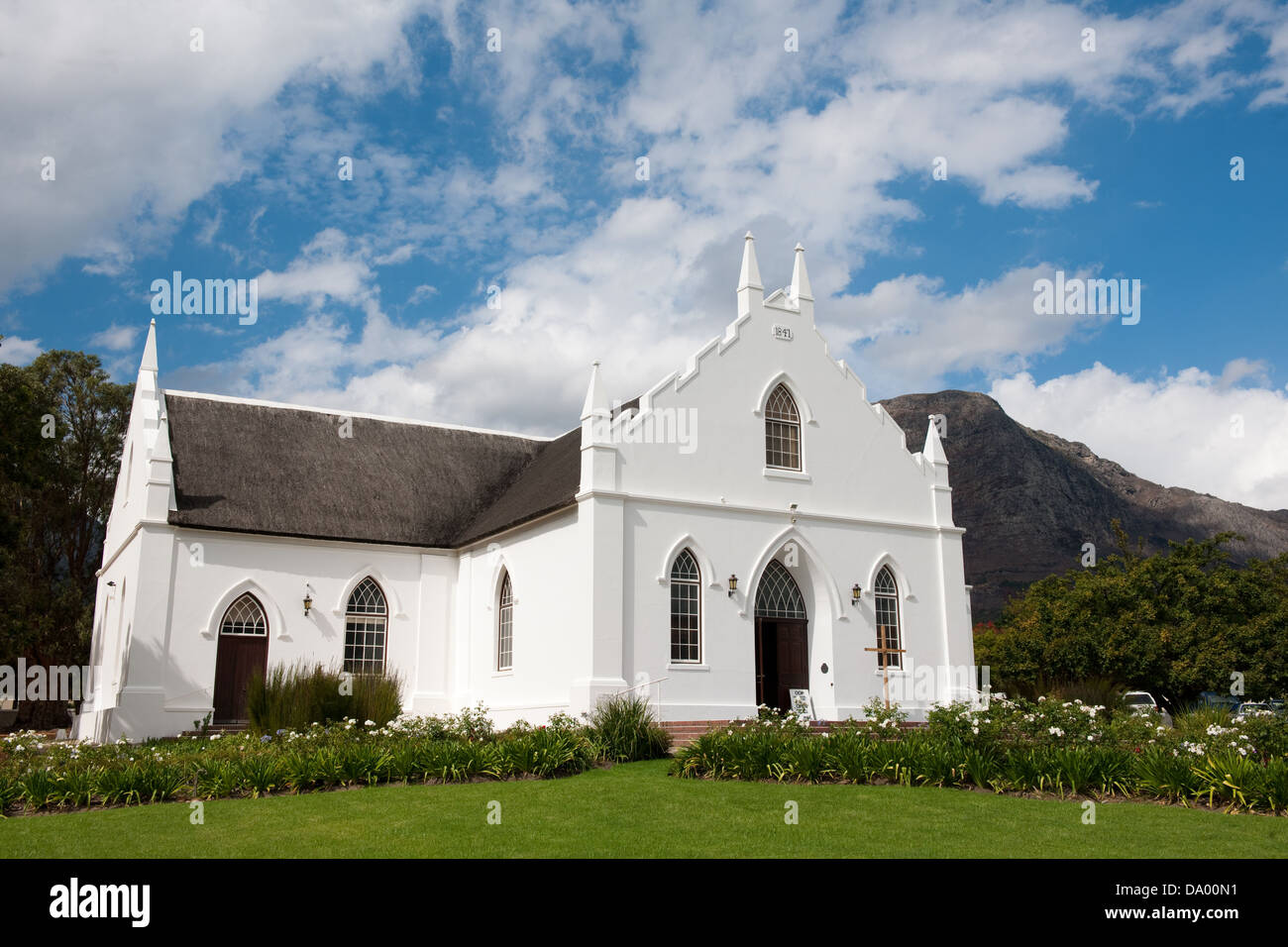 Niederländisch-Reformierte Kirche, Franschhoek, Südafrika Stockfoto