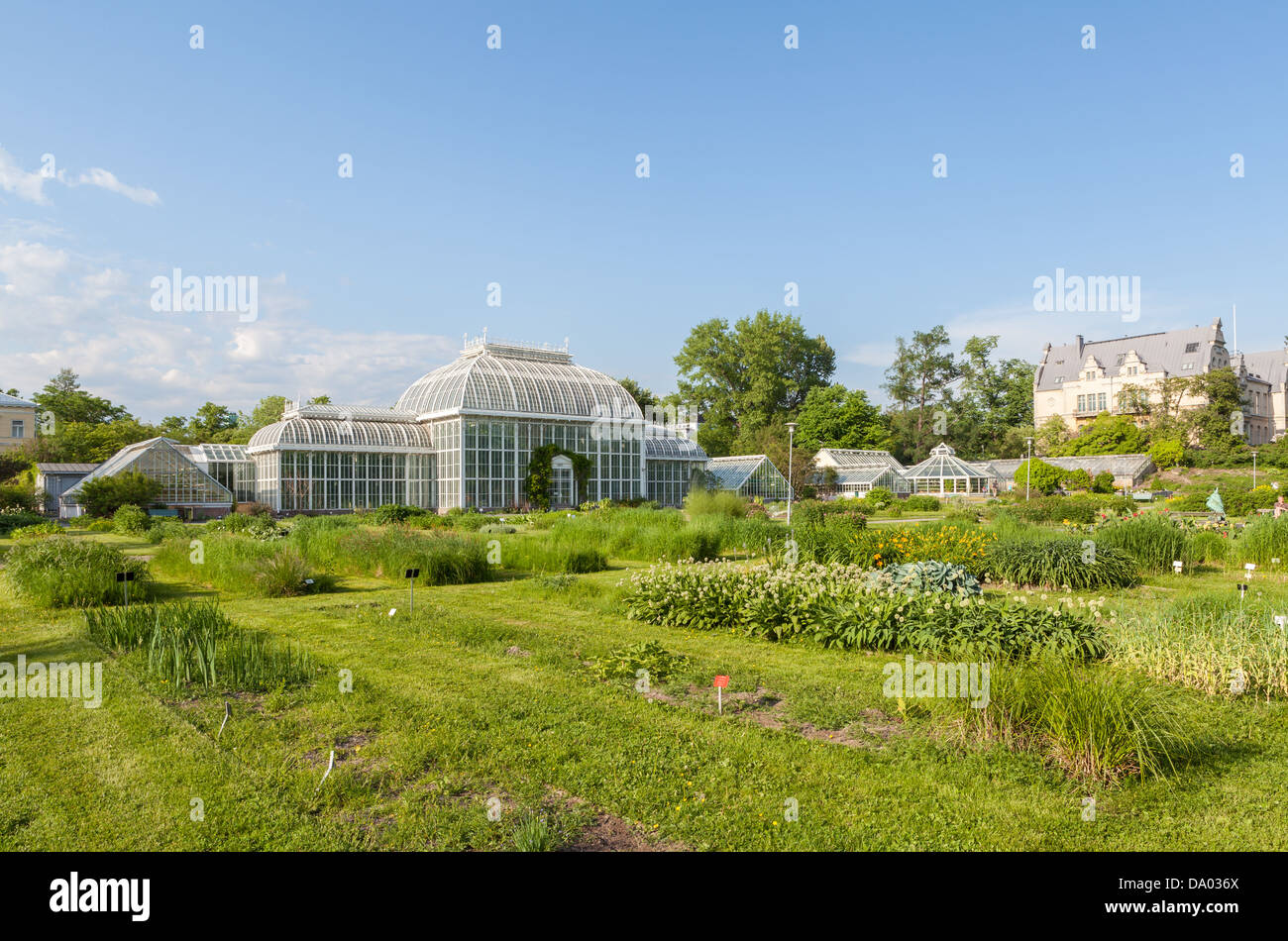 Botanischer Garten Universität von Helsinki, Finnland Stockfoto