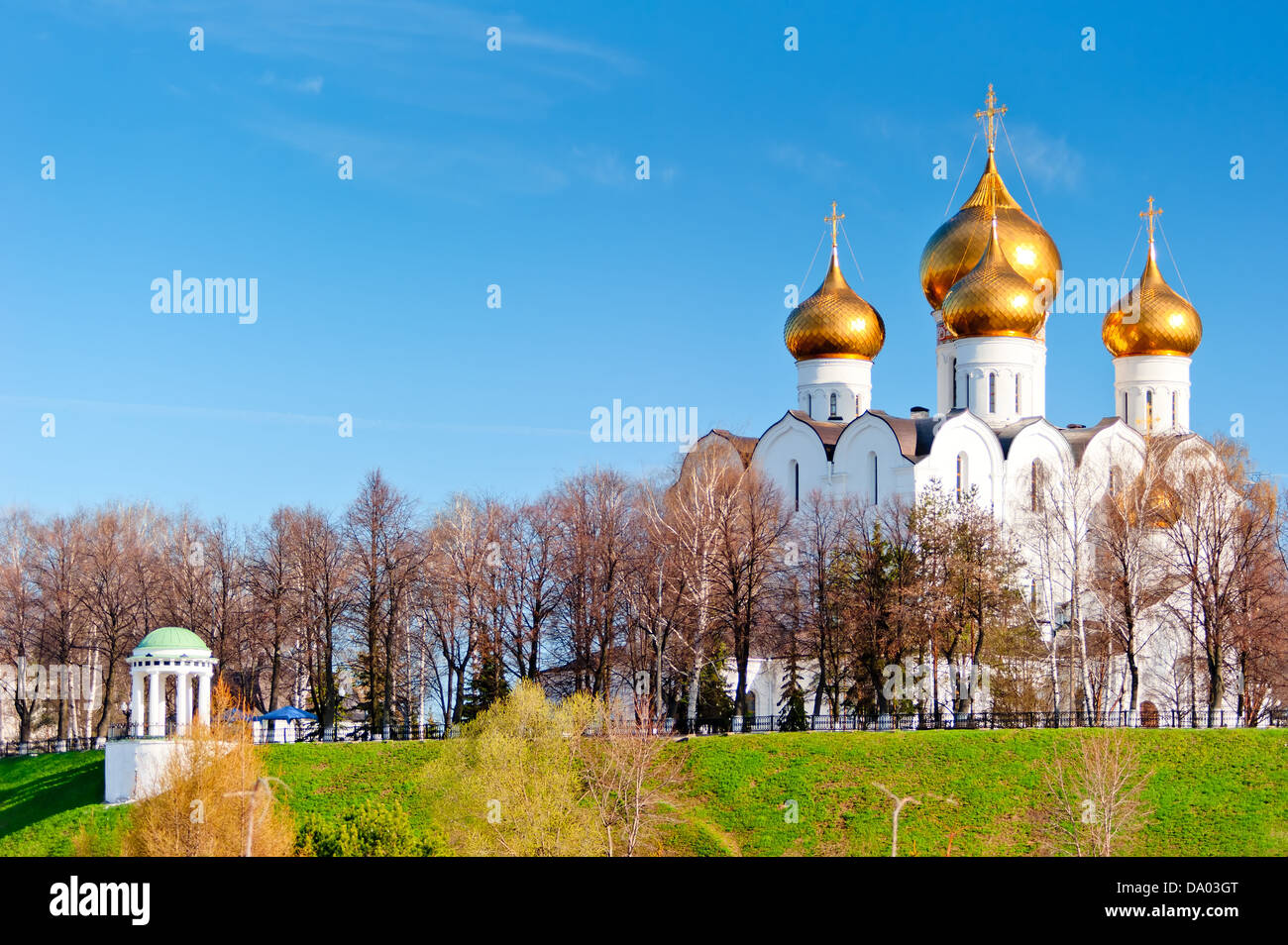 Uspenski-Kathedrale in Jaroslawl. Russland Stockfoto