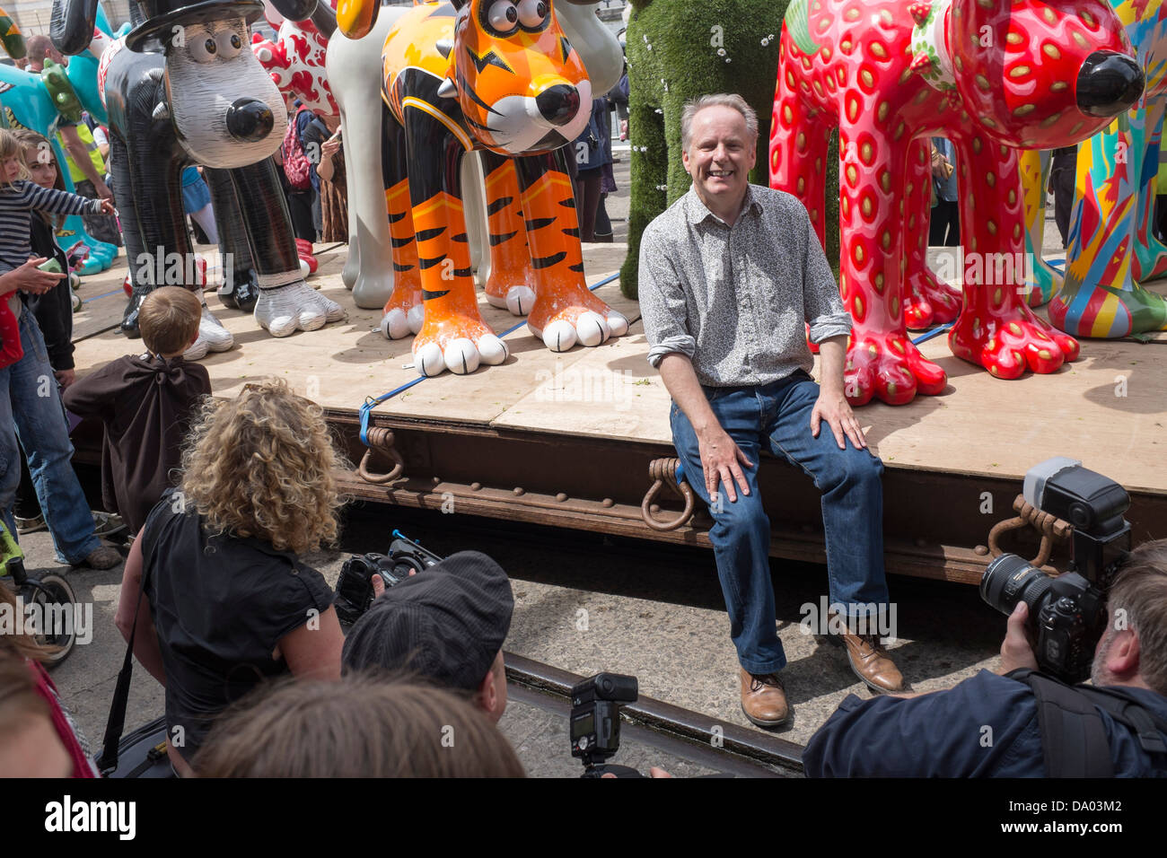 Nick Park beim Start von Gromit Unleashed Bristol Stockfoto