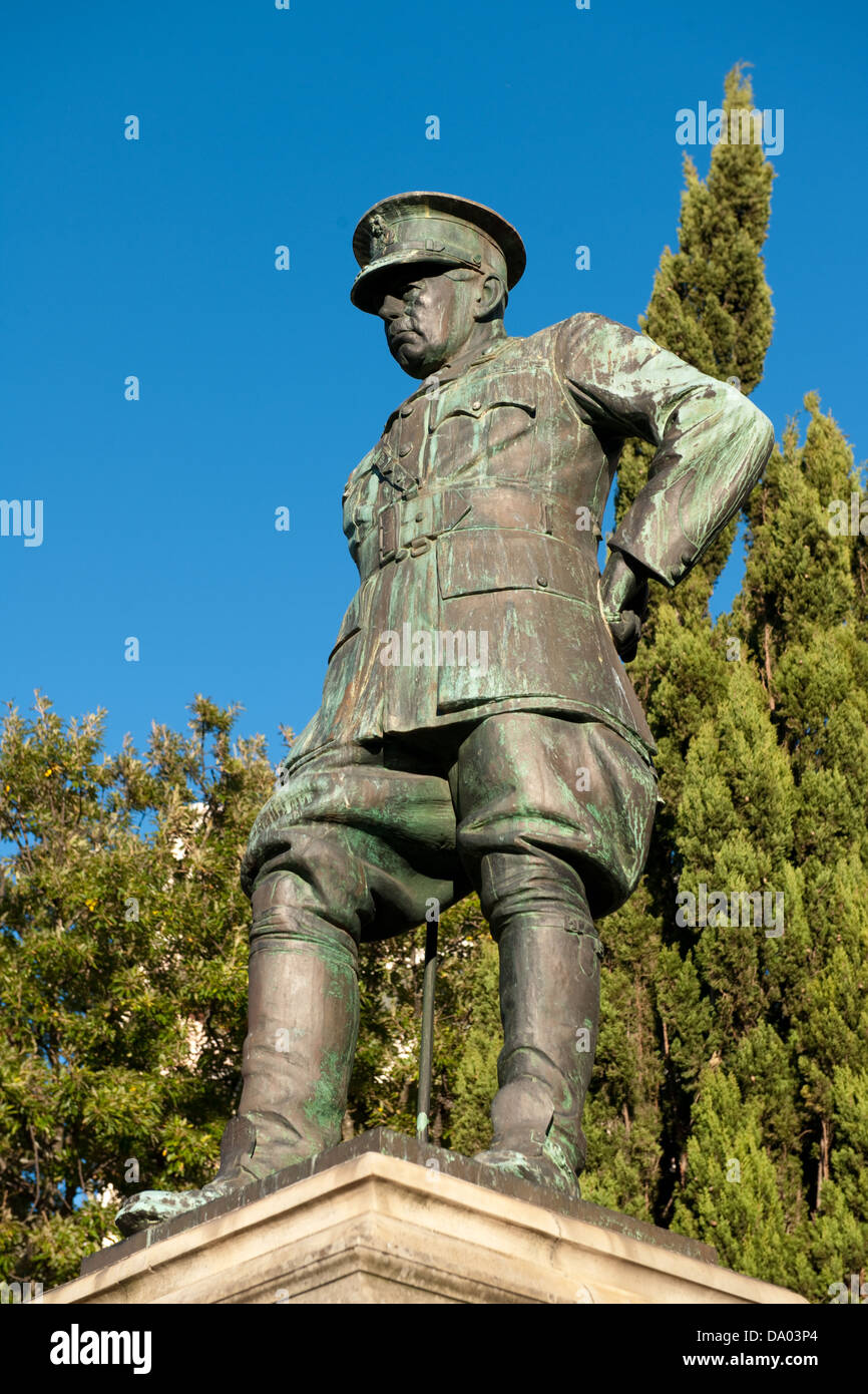 Statue von Generalmajor Henry Timson Lukin, den Company Garden, Kapstadt, Südafrika Stockfoto