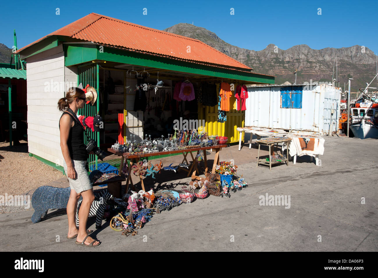 Souvenir Shop, Hout Bay, Kapstadt, Südafrika Stockfoto