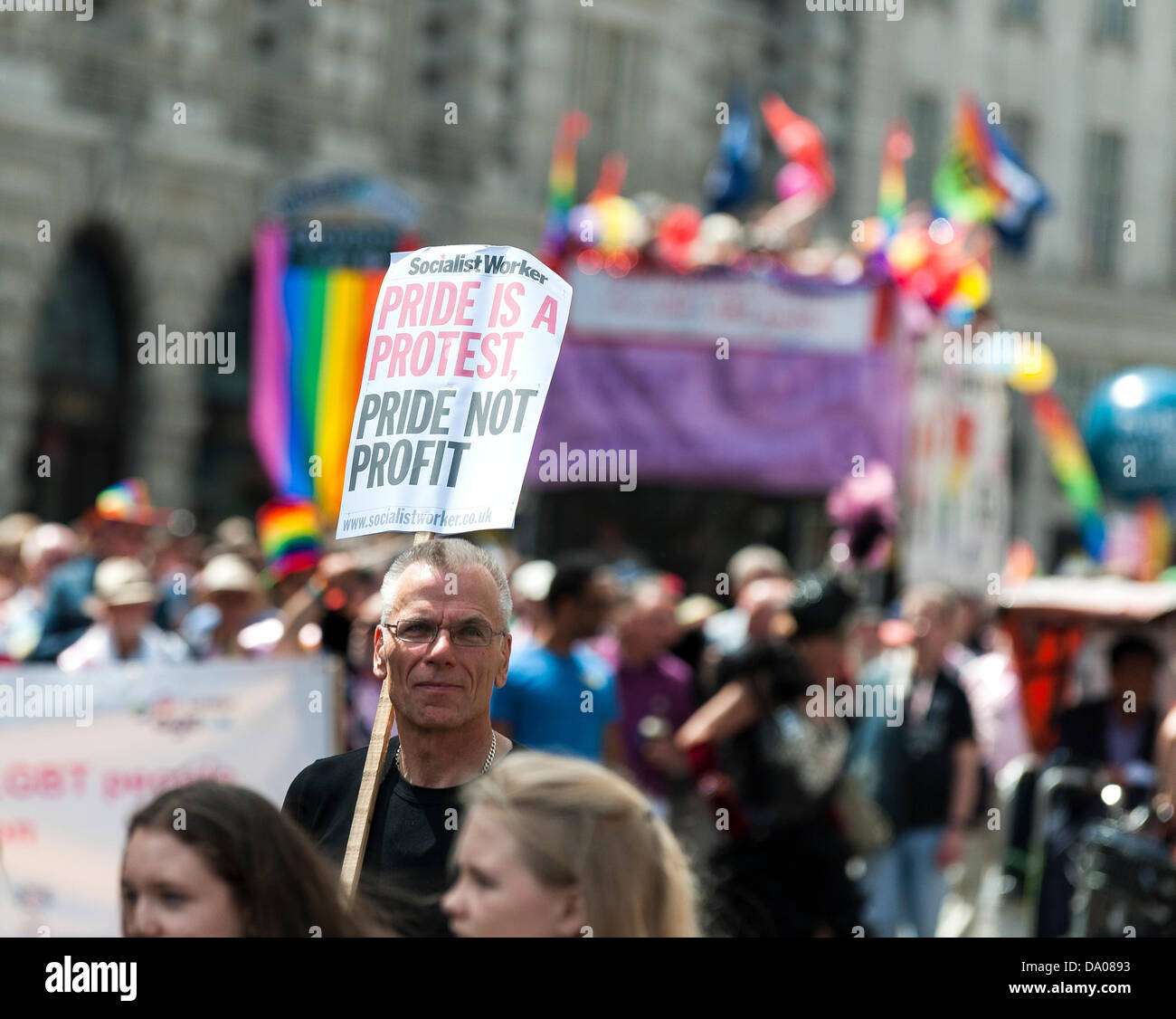 London, Großbritannien. 29. Juni 2013. Teilnehmer an der London Pride Parade auf der Regent Street. Fotograf: Gordon Scammell/Alamy leben Nachrichten Stockfoto