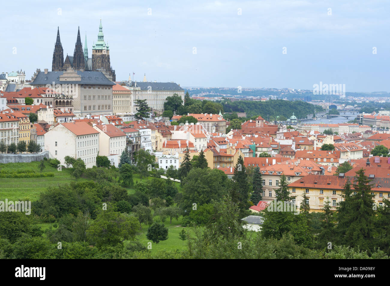 Historischen Zentrum von Prag mit der St.-Veits-Kathedrale in Tschechische Republik Stockfoto