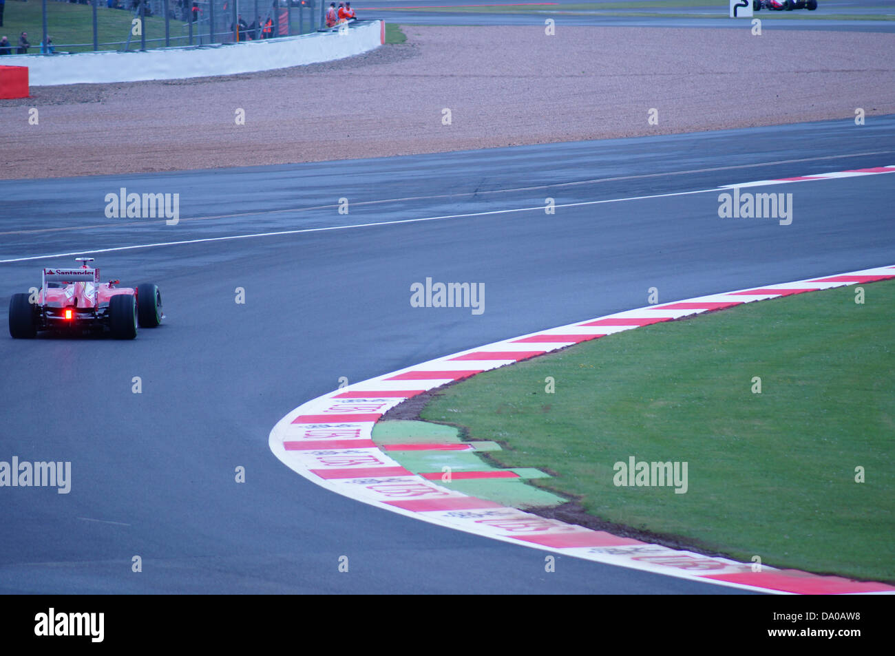 Fernando Alonso in Silverstone GP freies Training 2 2013 Abtei Stockfoto