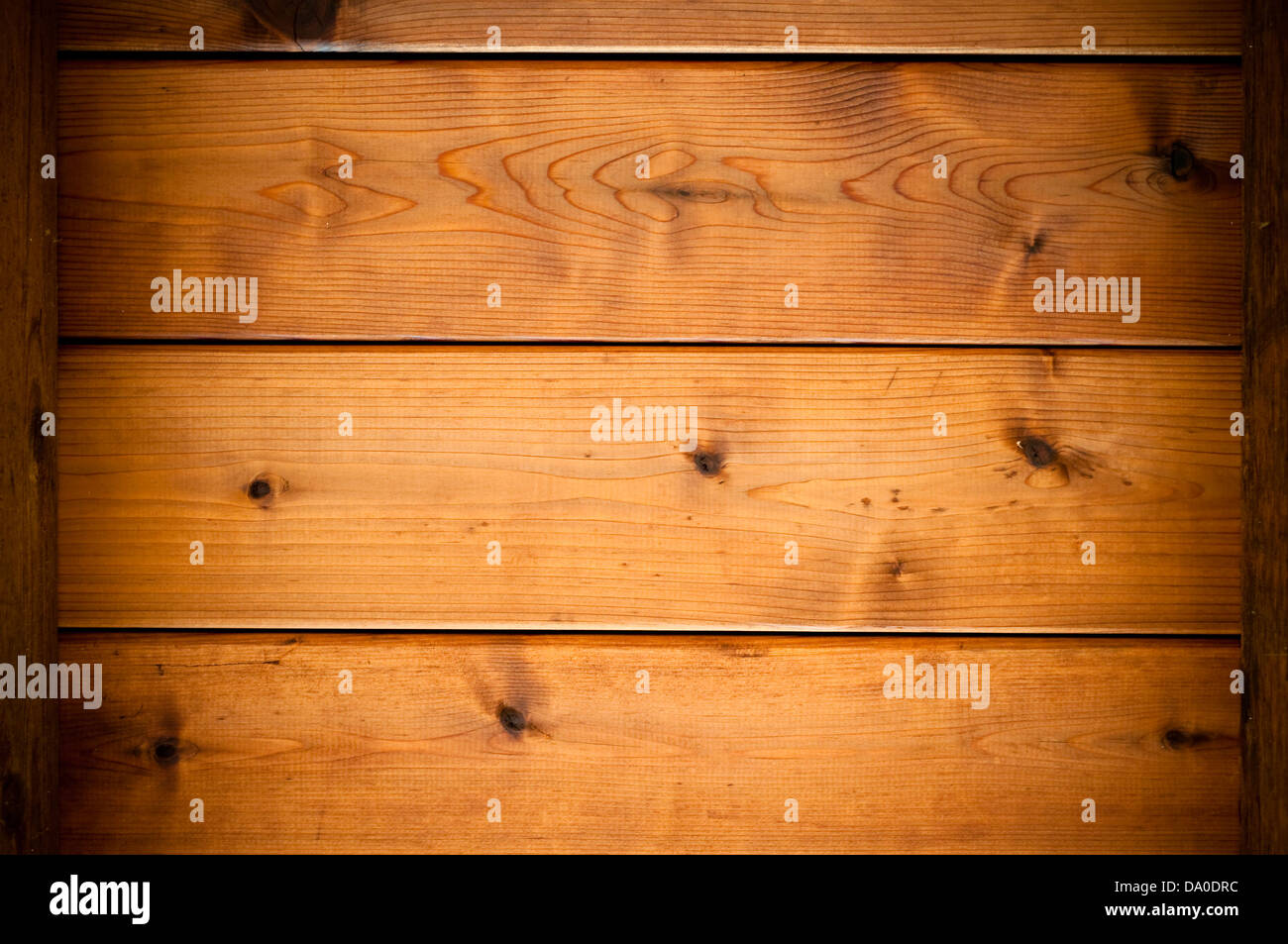 Hintergrundtextur aus Holz Zeder Planken. Stockfoto