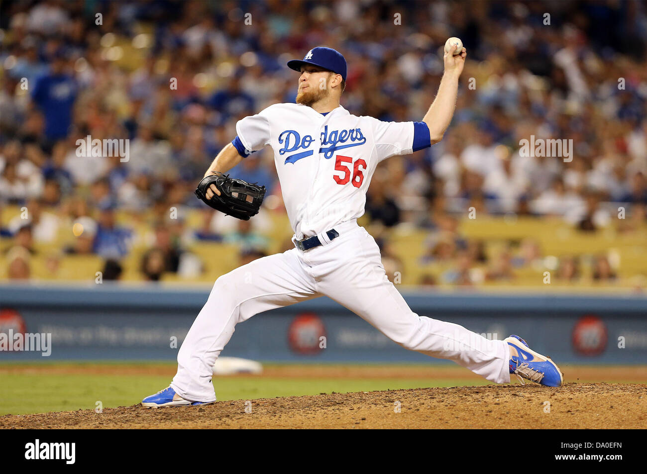 Los Angeles, Kalifornien, USA. 29. Juni 2013. 29. Juni 2013 Los Angeles, Kalifornien: während die Major League Baseball Spiel zwischen den Philadelphia Phillies und die Los Angeles Dodgers im Dodger Stadium am 29. Juni 2013 in Los Angeles, Kalifornien. Rob Carmell/CSM/Alamy Live-Nachrichten Stockfoto