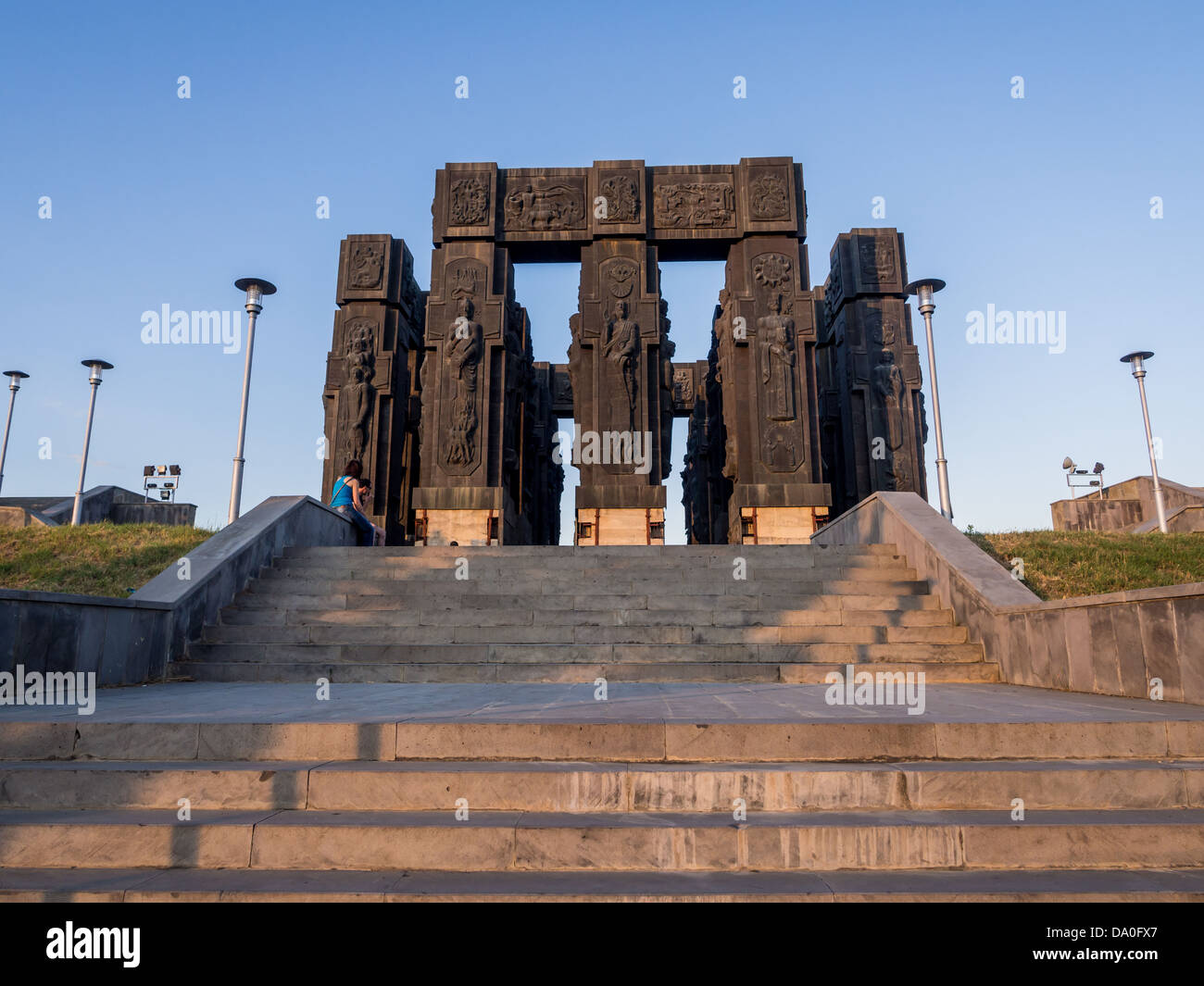 Die Chronik von Tiflis (Tbilissi), Georgien/Georgia (Stonehenge). Stockfoto