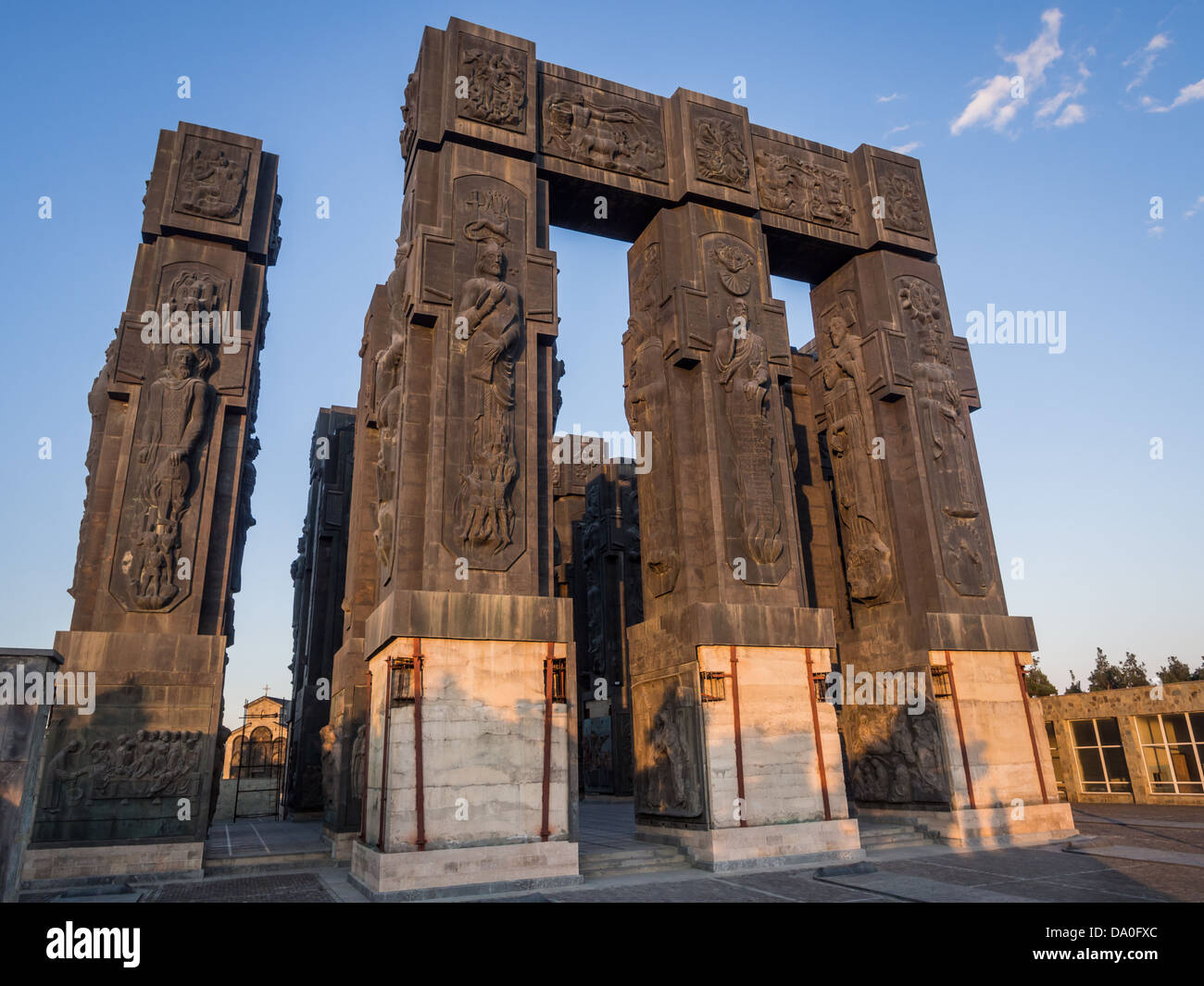 Die Chronik von Tiflis (Tbilissi), Georgien/Georgia (Stonehenge). Stockfoto