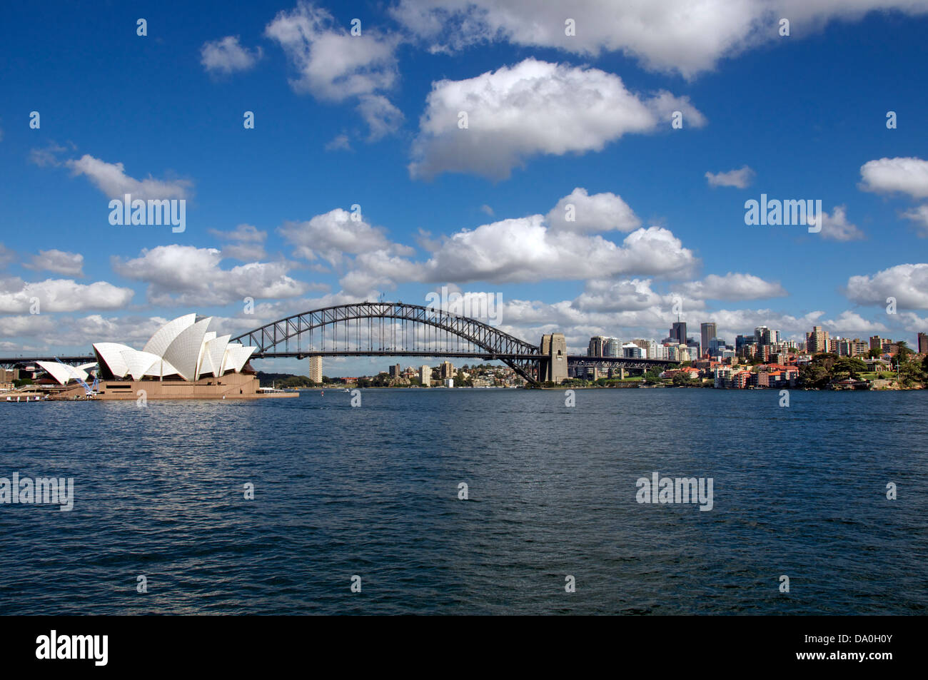 Sydney Harbour Bridge und Opernhaus-NSW-Australien Stockfoto