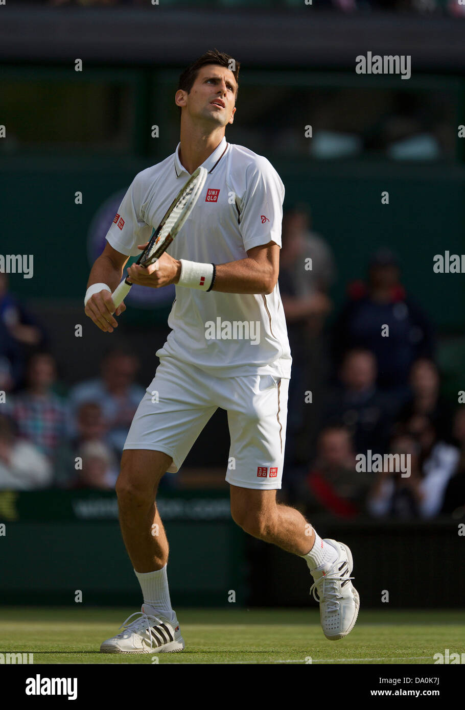 29.06.13, England, London, AELTC, Wimbledon, Tennis, Wimbledon 2013, Tag 6, Novak Djokovic (SRB) Foto: Henk Koster Stockfoto