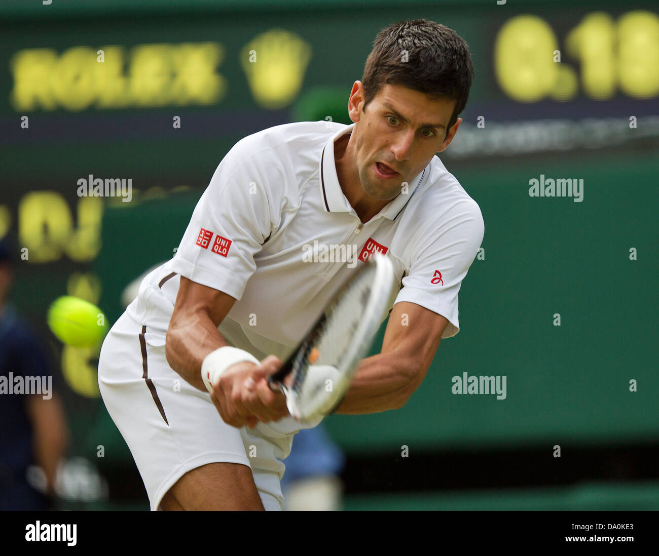 29.06.13, England, London, AELTC, Wimbledon, Tennis, Wimbledon 2013, Tag 6, Novak Djokovic (SRB) Foto: Henk Koster Stockfoto