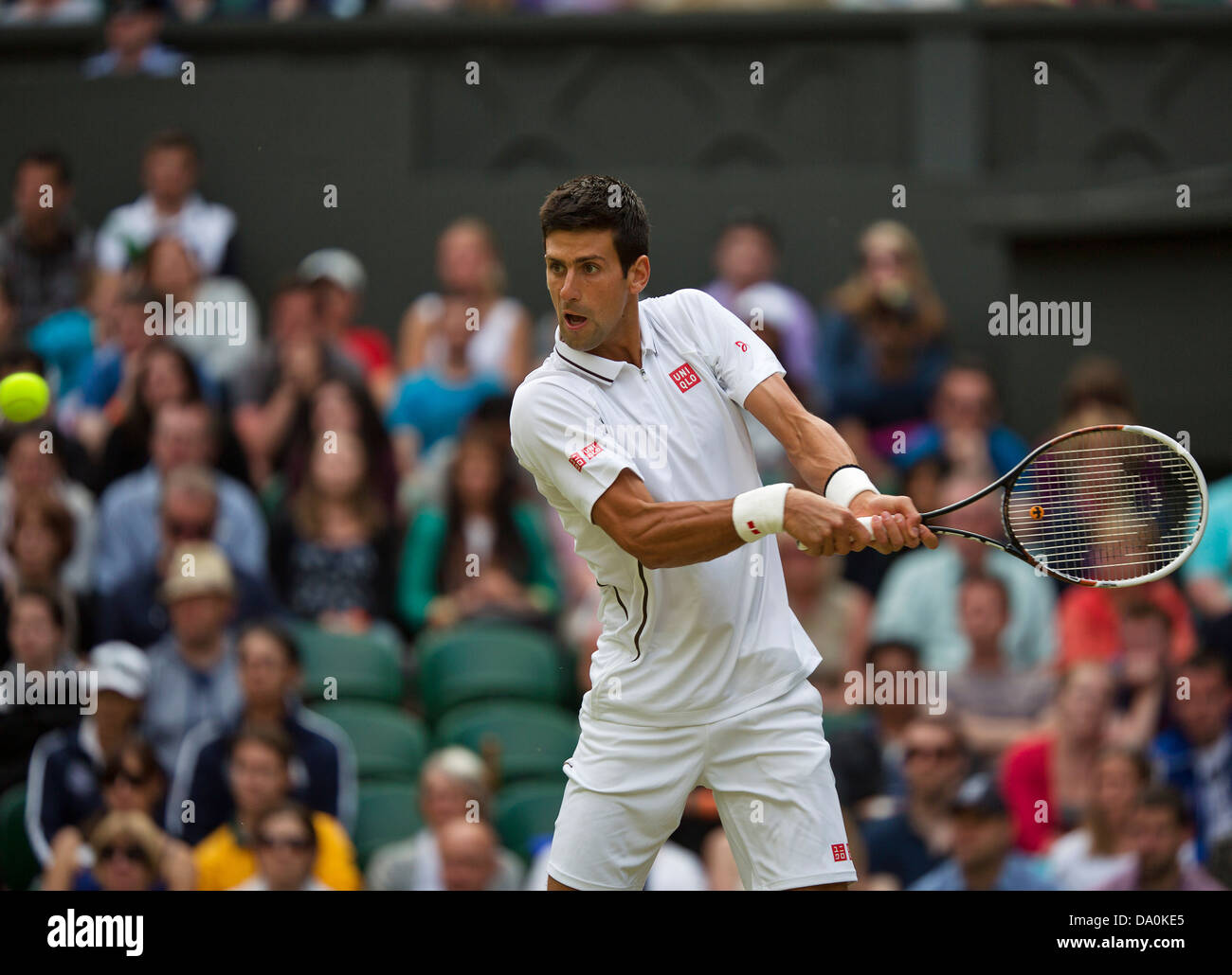 29.06.13, England, London, AELTC, Wimbledon, Tennis, Wimbledon 2013, Tag 6, Novak Djokovic (SRB) Foto: Henk Koster Stockfoto