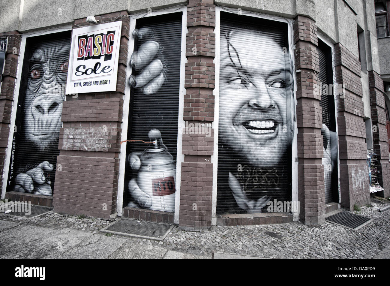 Graffiti in Kreuzberg, Berlin, Deutschland Stockfoto