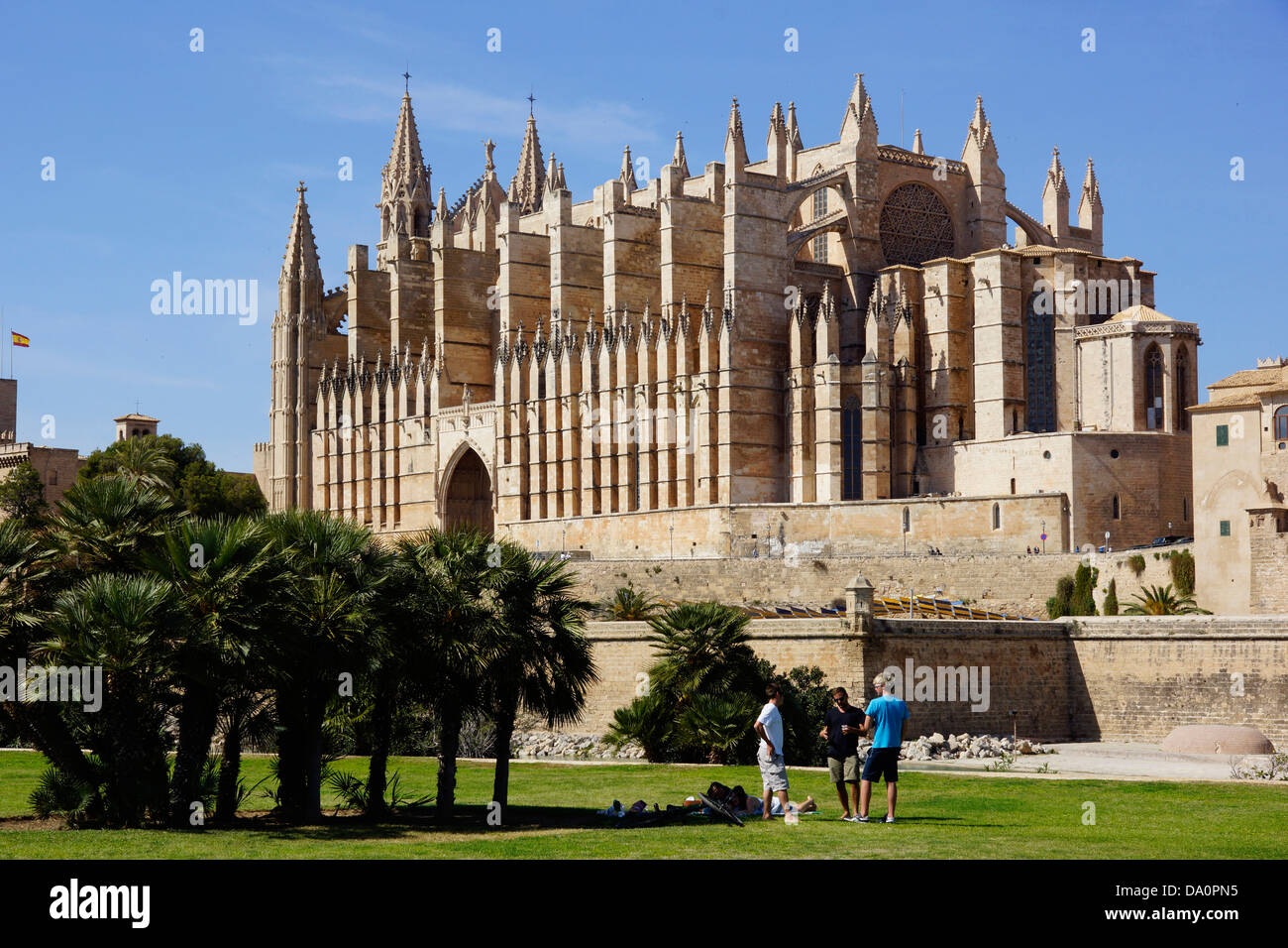 La Seu Kathedrale von Santa Maria di Palma, Palma De Mallorca, Mallorca, Spanien Stockfoto