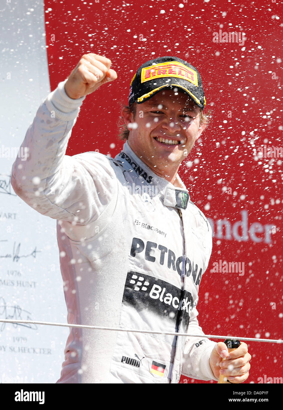 Silverstone im Vereinigten Königreich. 30. Juni 2013. Motorsport: FIA Formula One World Championship 2013, Grand Prix von Großbritannien, #9 Nico Rosberg (GER, Mercedes AMG Petronas F1 Team), Credit: Dpa picture-Alliance/Alamy Live News Stockfoto