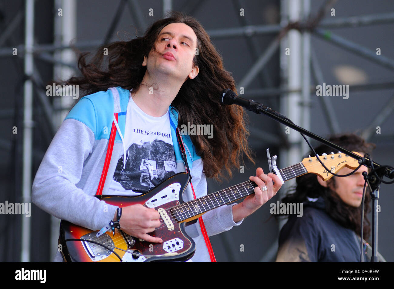 BARCELONA - 24 Mai: Kurt Vile führt auf Heineken Primavera Sound Festival 2013 am 24. Mai 2013 in Barcelona, Spanien. Stockfoto